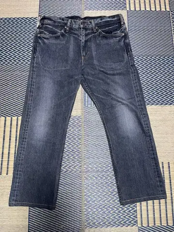 BIG JOHN 스트레이트 블랙 데님 청바지 30 MK103