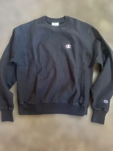 챔피온 블랙 맨투맨 S