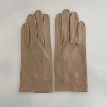 새상품급 셀모네타 가죽 그로브 가죽 장갑 베이지 사이즈 7 안감 없음