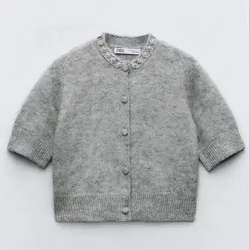 ZARA 큐빅 버튼 니트 가디건