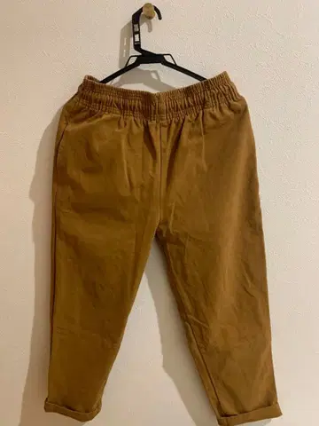 Cookman 브라운 데님 원단 허리밴딩 포함