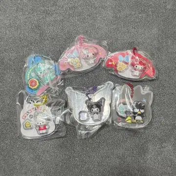 산리오 캐릭터즈 패키지 참 & 초코 보로 6세트