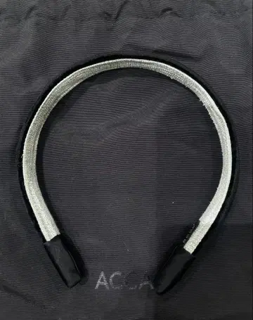 ACCA 블랙 벨벳 헤어밴드
