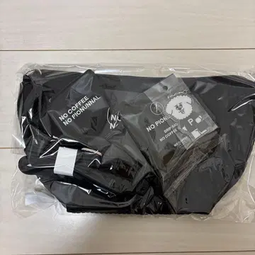 비오는날 NO COFFEE 블랙 숄더백