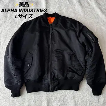새상품급 ALPHA INDUSTRIES 알파 MA-1 블랙 L