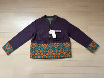 엠앤드쿄코 컬러풀 꽃무늬 집업 자켓