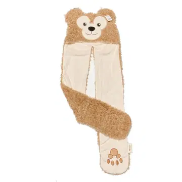 홍콩 디즈니 한정판 디즈니 더피 귀 달린 머플러 복슬복슬 방한