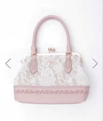 axes femme 레이스 겹침 가마구치 보스턴 (백)