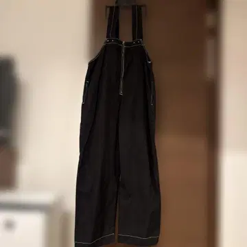 Lee 블랙 오버롤 코튼