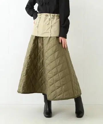 [ RBS ] 레이빔즈 퀼트 레이어드 스커트 퀼팅 스커트