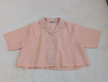 EGOISTE 핑크 숏 기장 셔츠