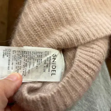 SNIDEL 핑크 랩 니트 M 사이즈
