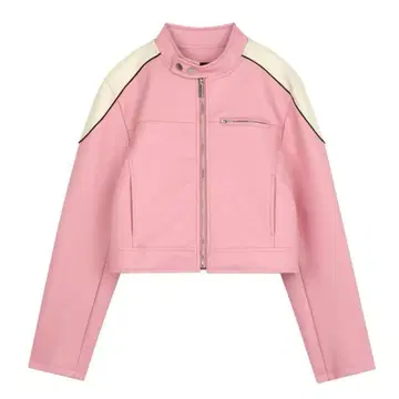 YOUHEE BE MY YOUHEE BIKER JACKET_PINK