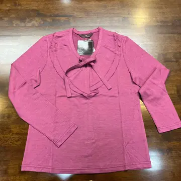 [ 미사용 새상품 ] 울 팩토리 QVC 모 100% 옷깃 프릴 사이즈 M