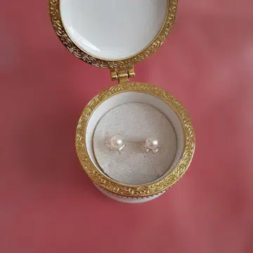 작은 펄 귀걸이