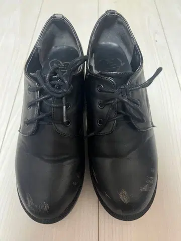 블랙 로퍼 통굽 지뢰 고등학생 학생 신발