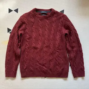 NANOuniverse 캐시미어 MIX 케이블 크루넥 니트 S 테라코타