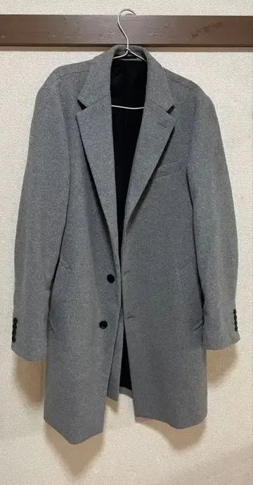 GU 그레이 체스터 코트 L