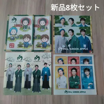 새상품 Mrs. GREEN APPLE 미세스 로손 비주얼 시트 8매