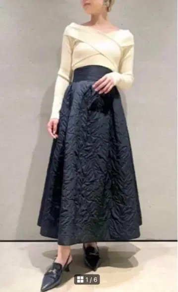 릴리 브라운 보타니컬 퀼팅 스커트