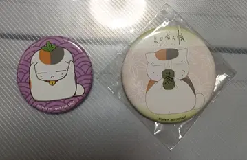 나츠메 우인장 냥코 선생님 캔뱃지 2개 세트