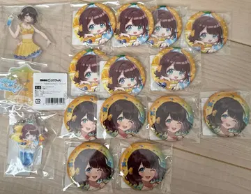 니지산지 캔뱃지 아크릴 스탠드 아야카키 DMM 스크래치 시가 리코