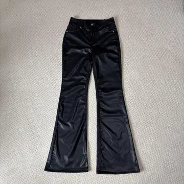 가죽 팬츠 플레어