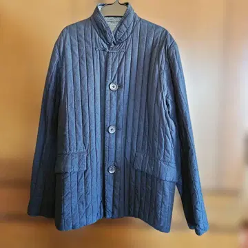 인디고 마오 칼라 코트