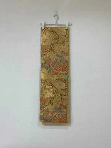 꽃무늬 골드 컬러 오비