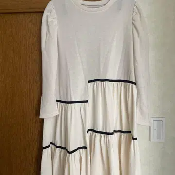 화이트 니트 롱 원피스