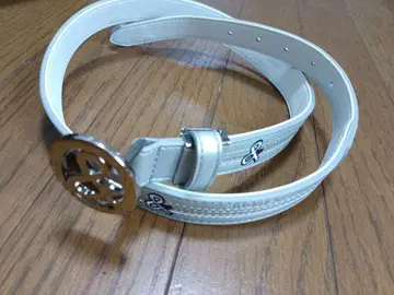 [ 거의 미사용 ] 앤퍼시 로고 라인 합성 가죽 벨트 여성용