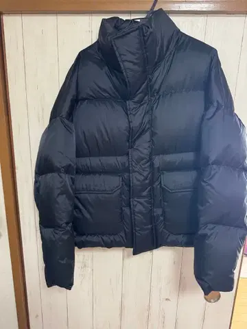 LIDNM 블랙 다운 자켓