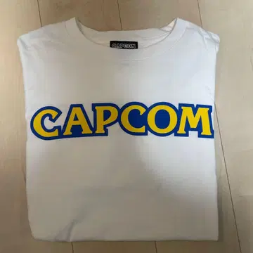 CAPCOM 로고 T셔츠 화이트