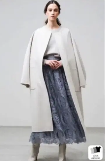 ebure 롱 노카라 코트