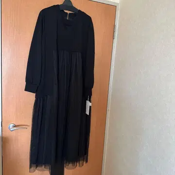 디자인 세라 원피스 튤 도킹 원피스