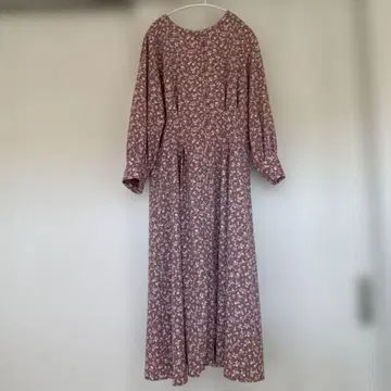 anySiS 꽃무늬 긴팔 롱 원피스