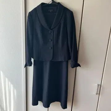 수험용 네이비 자켓과 원피스 세트 13호