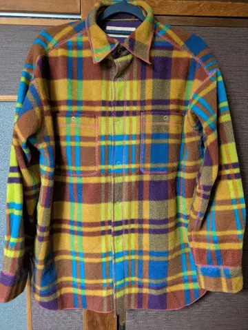 빔즈 보이 플리스 체크 셔츠 귀여운 셔츠