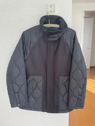 새상품 택 포함 United Tokyo 멜톤 퀼트 블루종 M~L 블랙