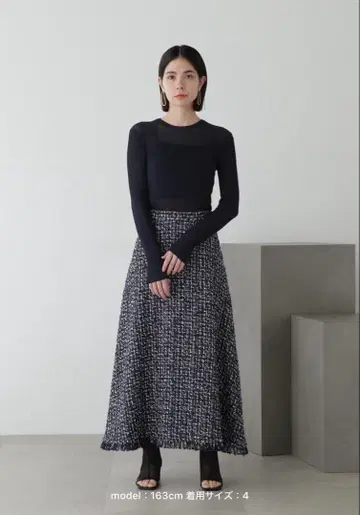 JILLSTUART 컬러 트위드 스커트