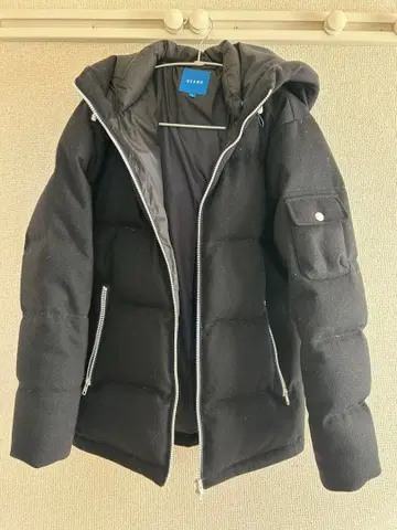 BEAMS 블랙 다운 자켓 S