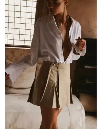 ZARA 이번 시즌 카고 스커트 팬츠 숏팬츠 미니 스커트 베이지