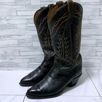 TONY LAMA 토니라마 웨스턴 부츠 천연 가죽 25 블랙 블랙 7D