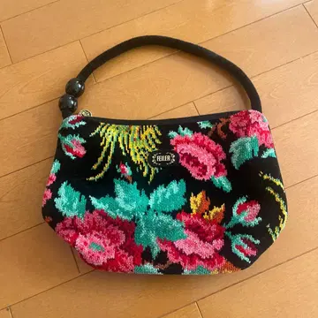 FEILER 플라워 무늬 핸드백 꽃무늬