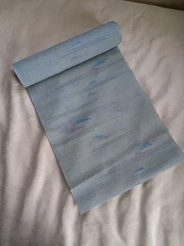 기모노 옷감 명주 스카이블루