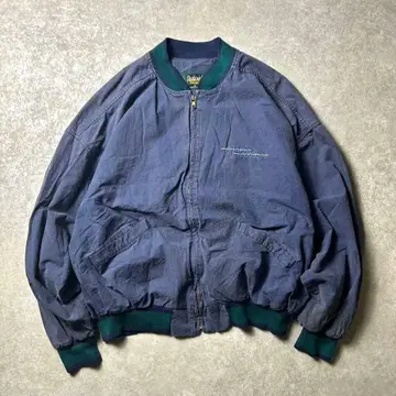 90s 빈티지 USA제 Dunbrook 봄버 자켓 네이비