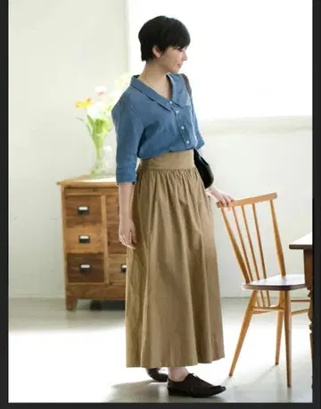 Soi-e/소와/개더 와이드 팬츠