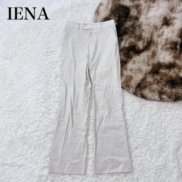 이에나 플레어 트라우저 린넨 팬츠 스트레치 워셔블 최근 모델