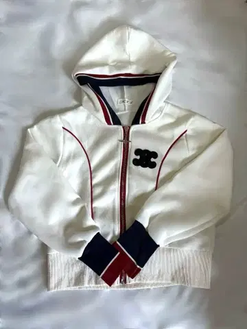 K.L.F. 후드 부착 화이트 후드티 S 사이즈