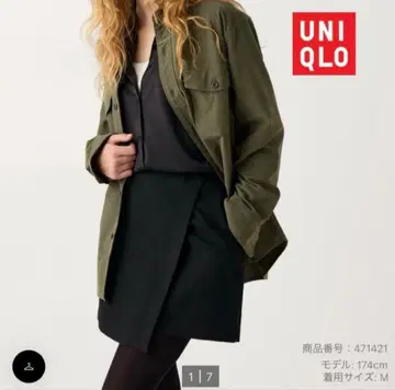 UNIQLO 트위드 스코트 블랙 S 스커트 유니클로